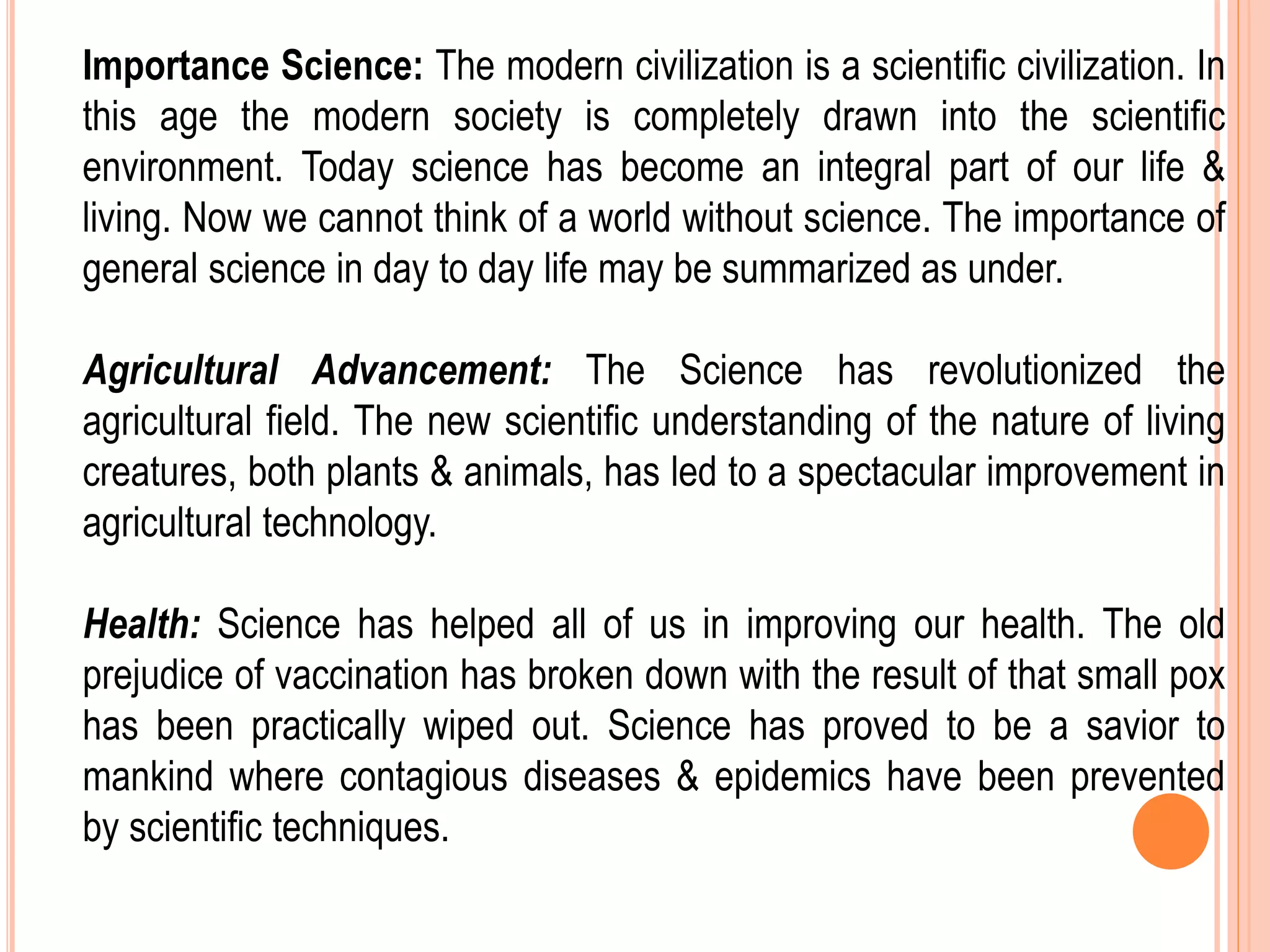 2 importance of science as a subject of study in school curriculum | PPTX