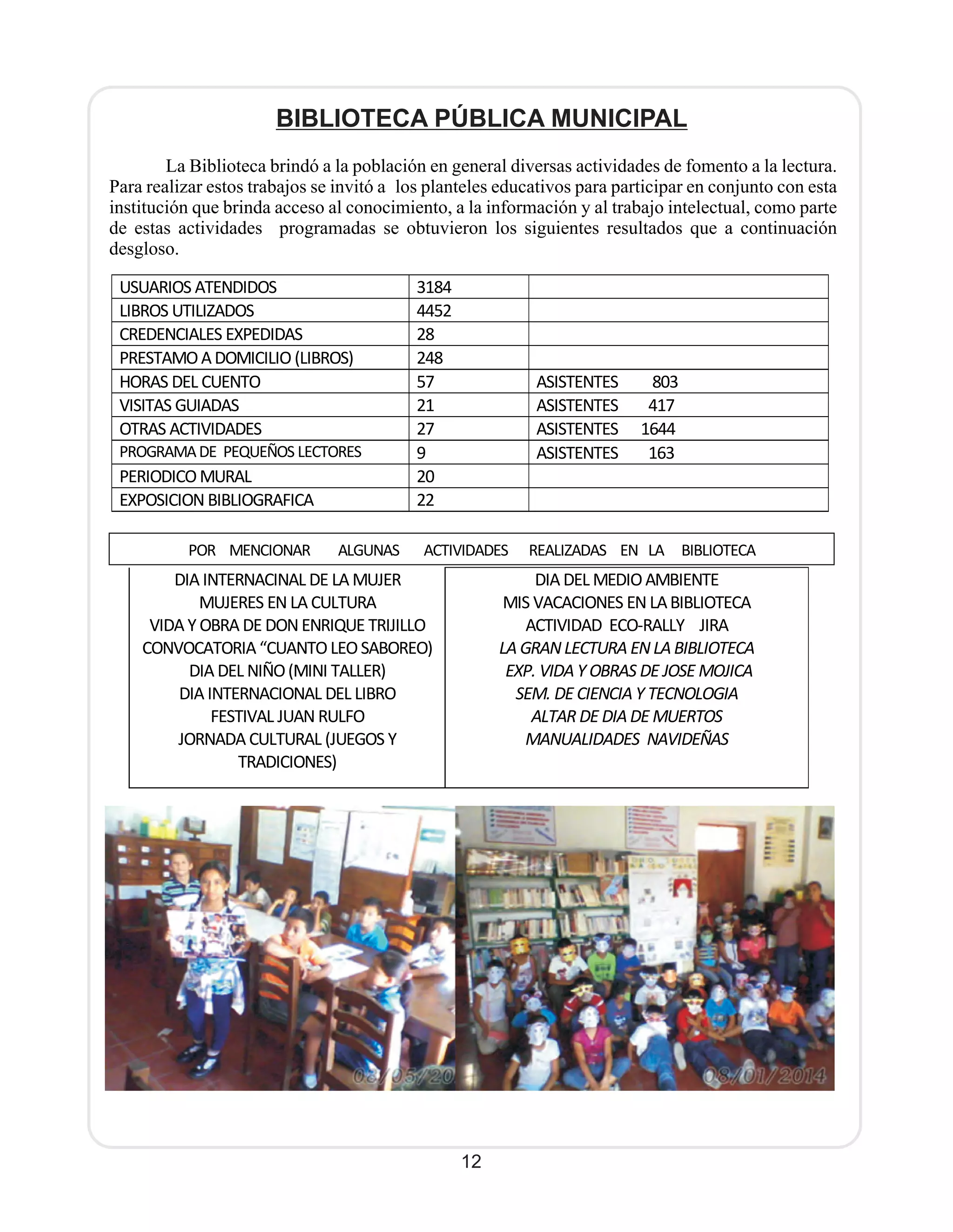 2° informe s. gabriel 2014