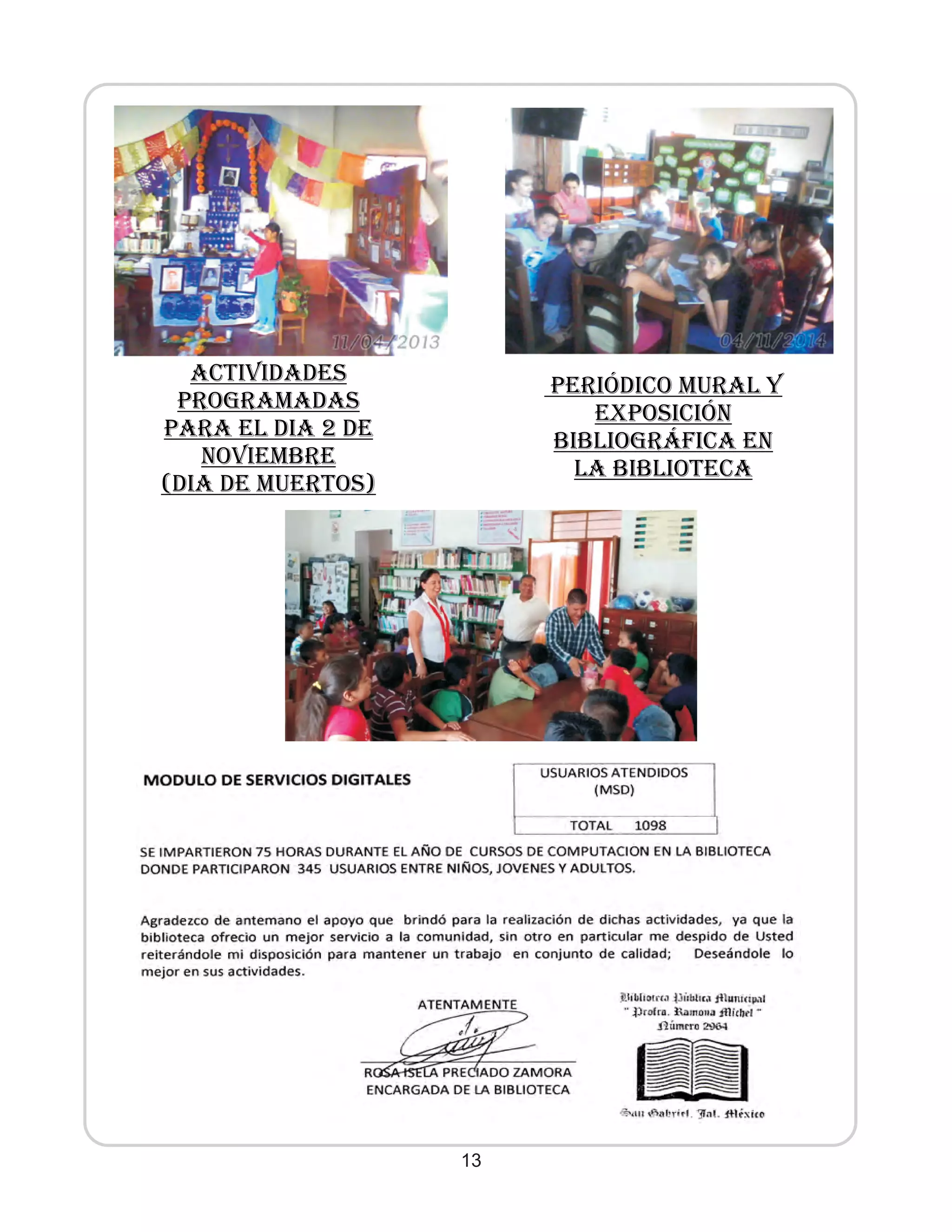 2° informe s. gabriel 2014