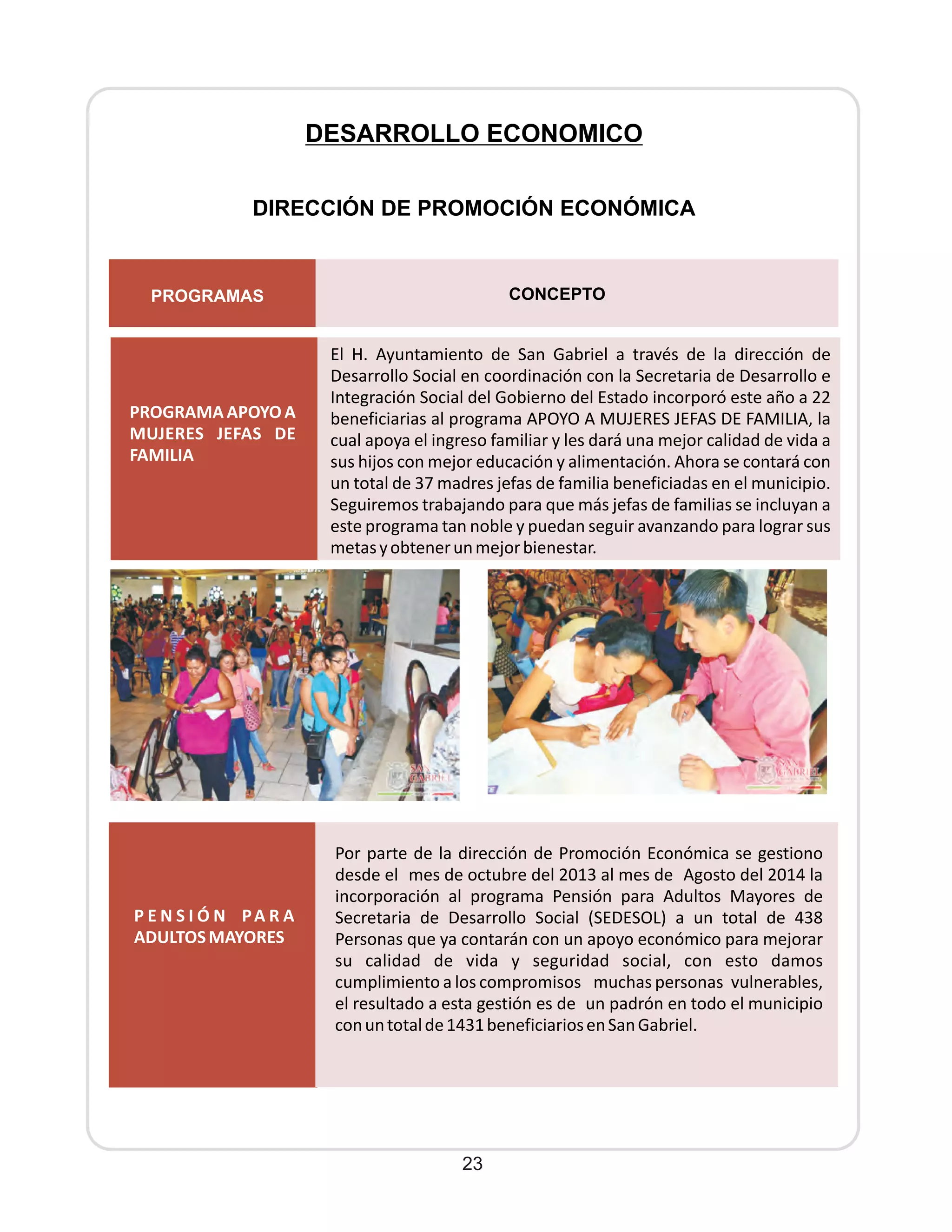 2° informe s. gabriel 2014