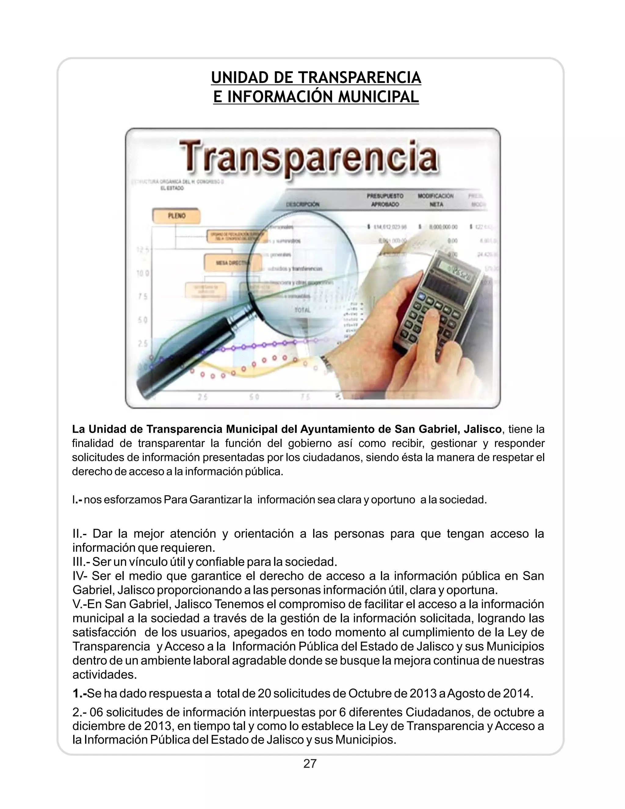 2° informe s. gabriel 2014