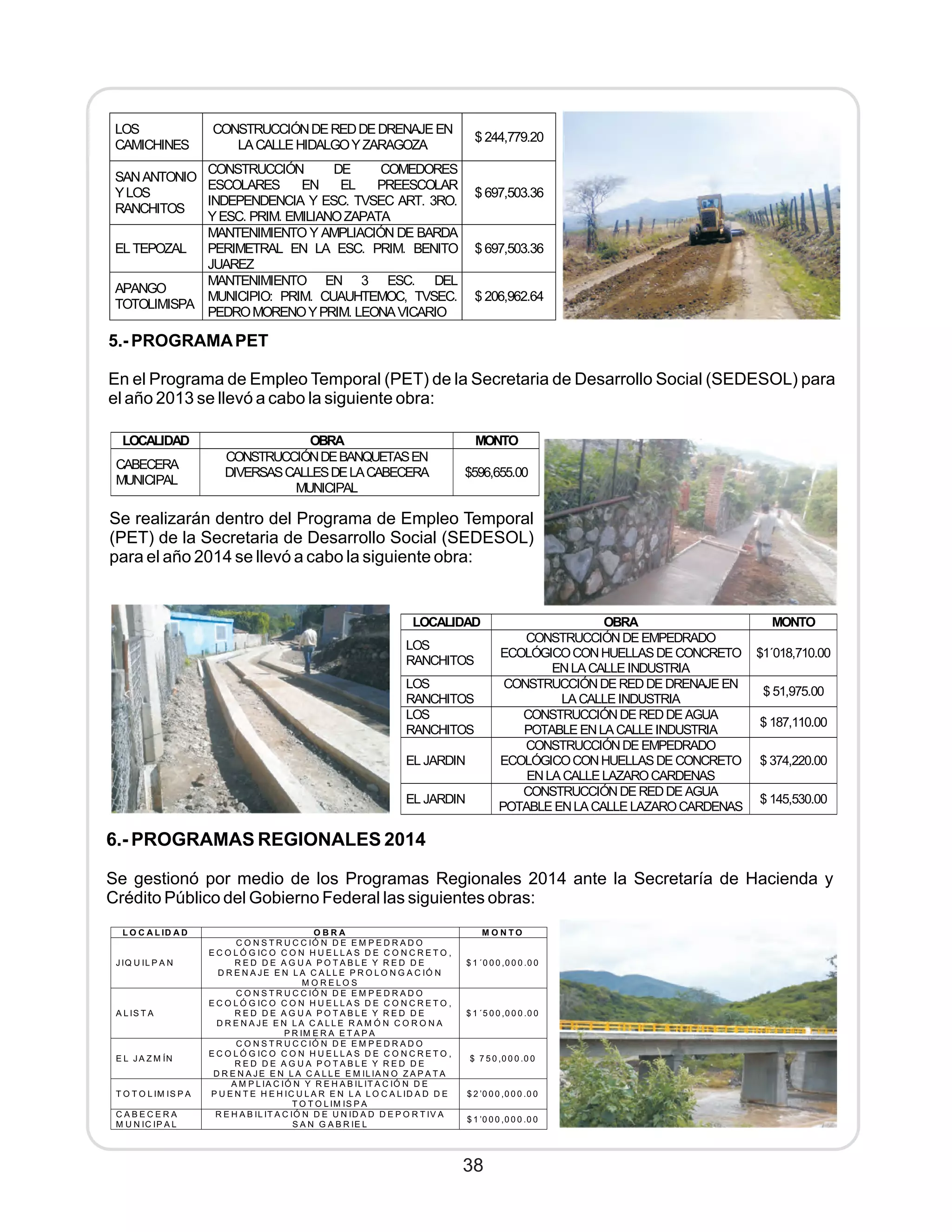 2° informe s. gabriel 2014