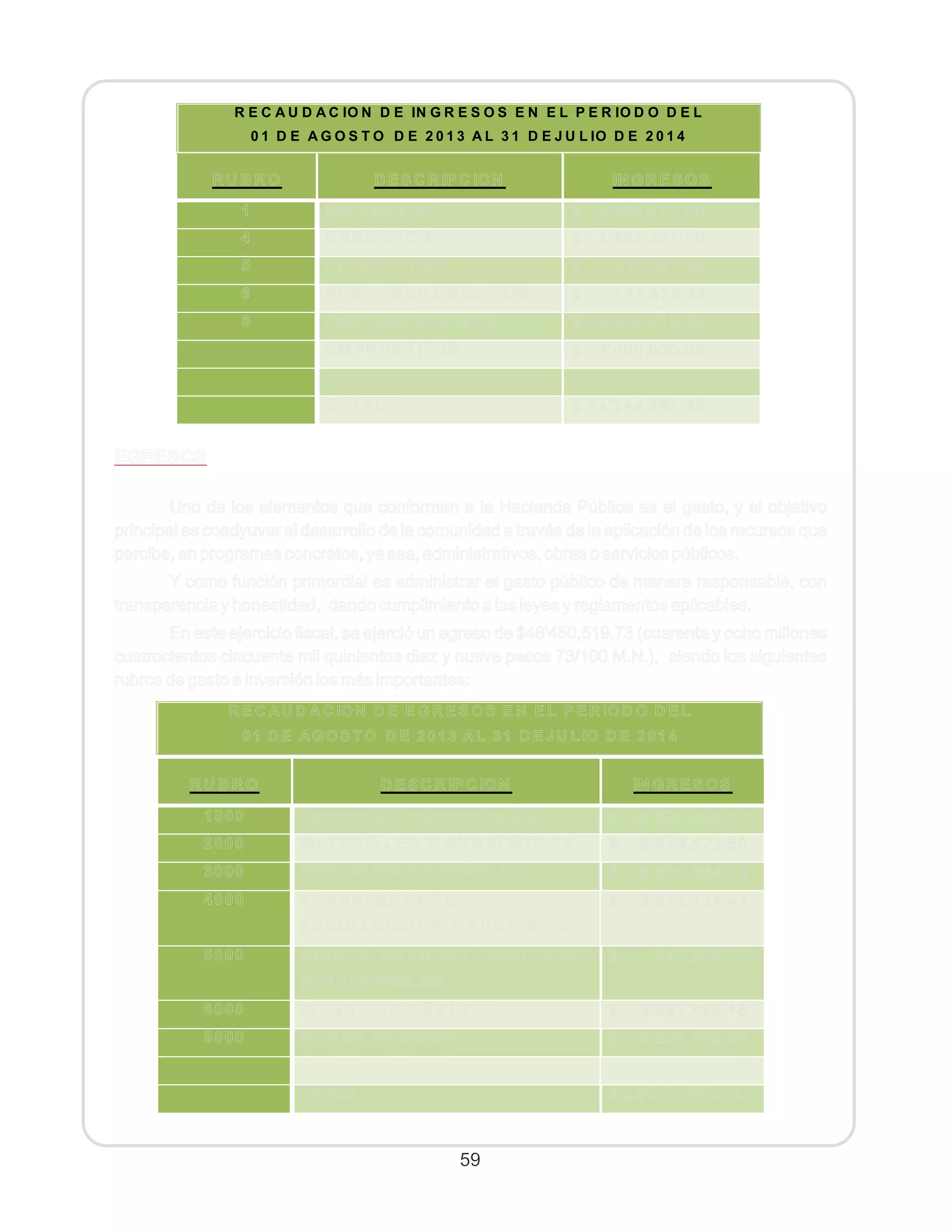 2° informe s. gabriel 2014