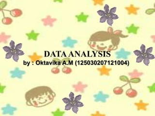 DATAANALYSIS
by : Oktavika A.M (125030207121004)
 