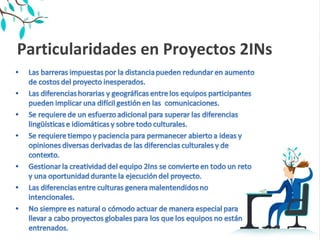 Particularidades en Proyectos 2INs
 