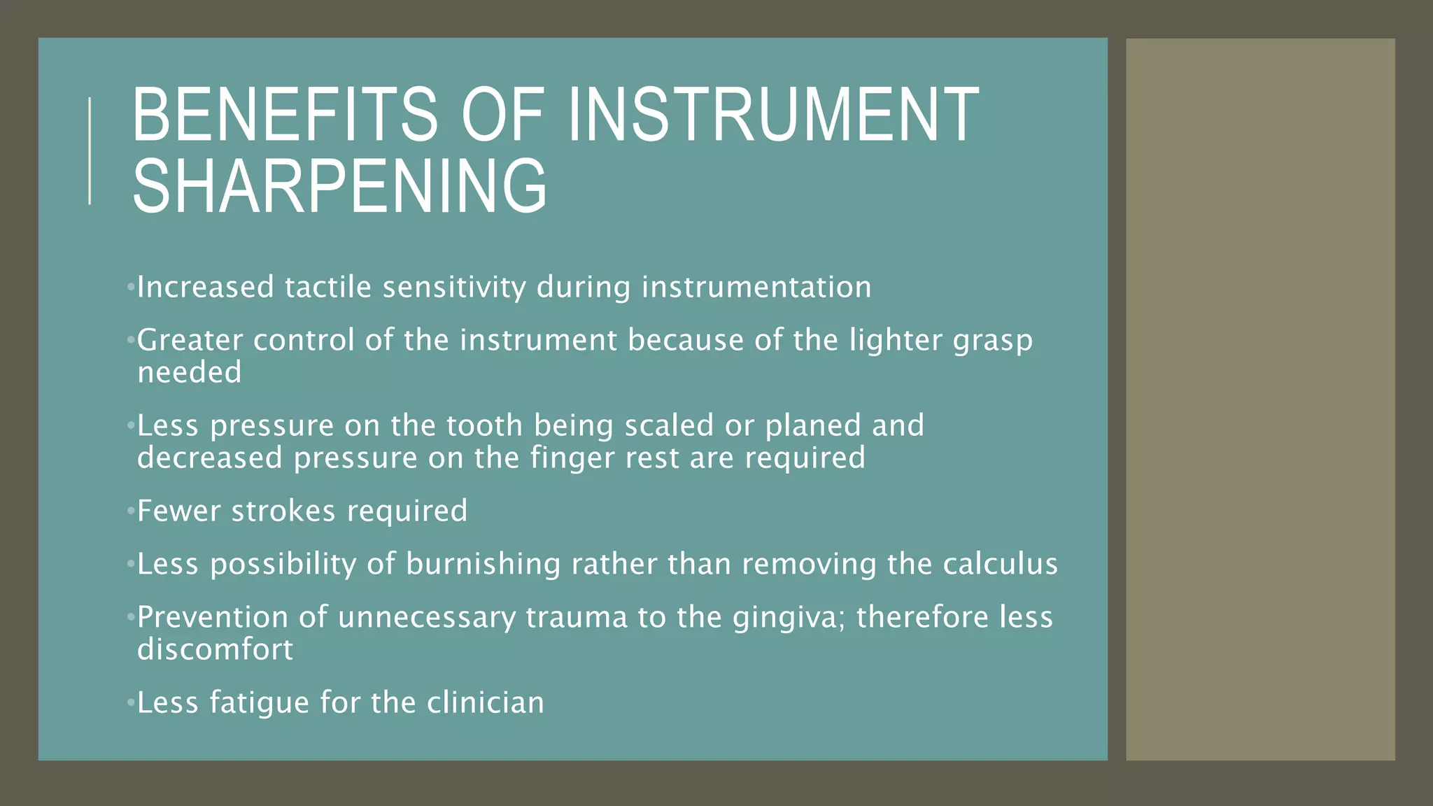 Instrument Sharpening | PPTX