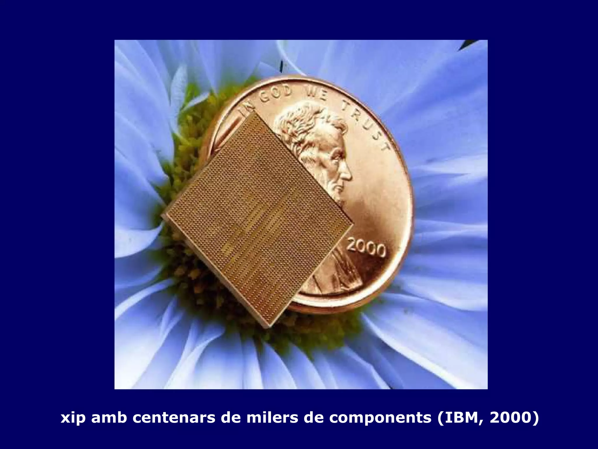 xip amb centenars de milers de components (IBM, 2000) 