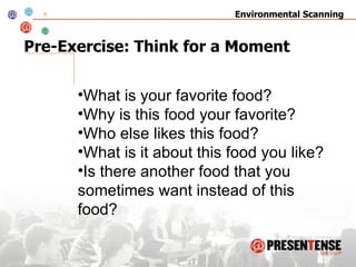 Pre-Exercise: Think for a Moment ,[object Object],[object Object],[object Object],[object Object],[object Object]