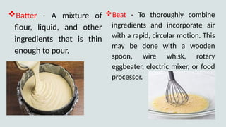 INTRODUCTION TO BAKING - Bread and Pastry Production | PPTX