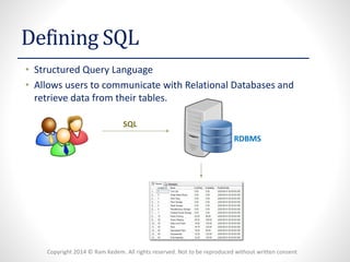 Introduction to SQL | PPT