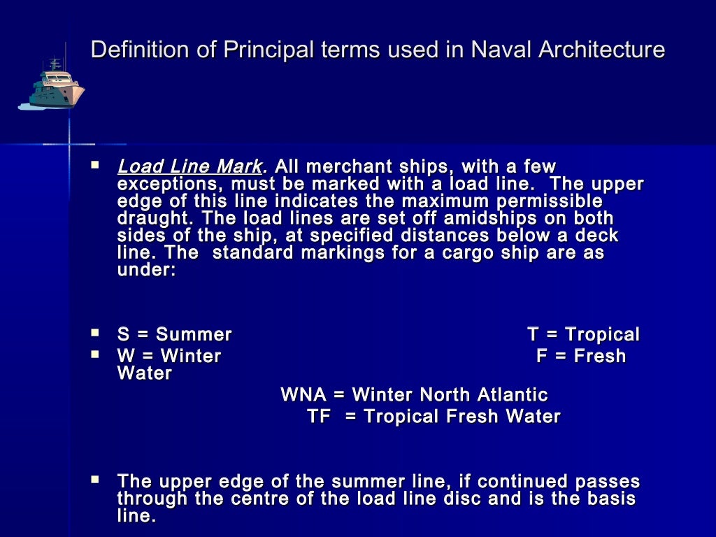 INTRODUCTION TO TERM USED IN NAVAL ARCHITECT