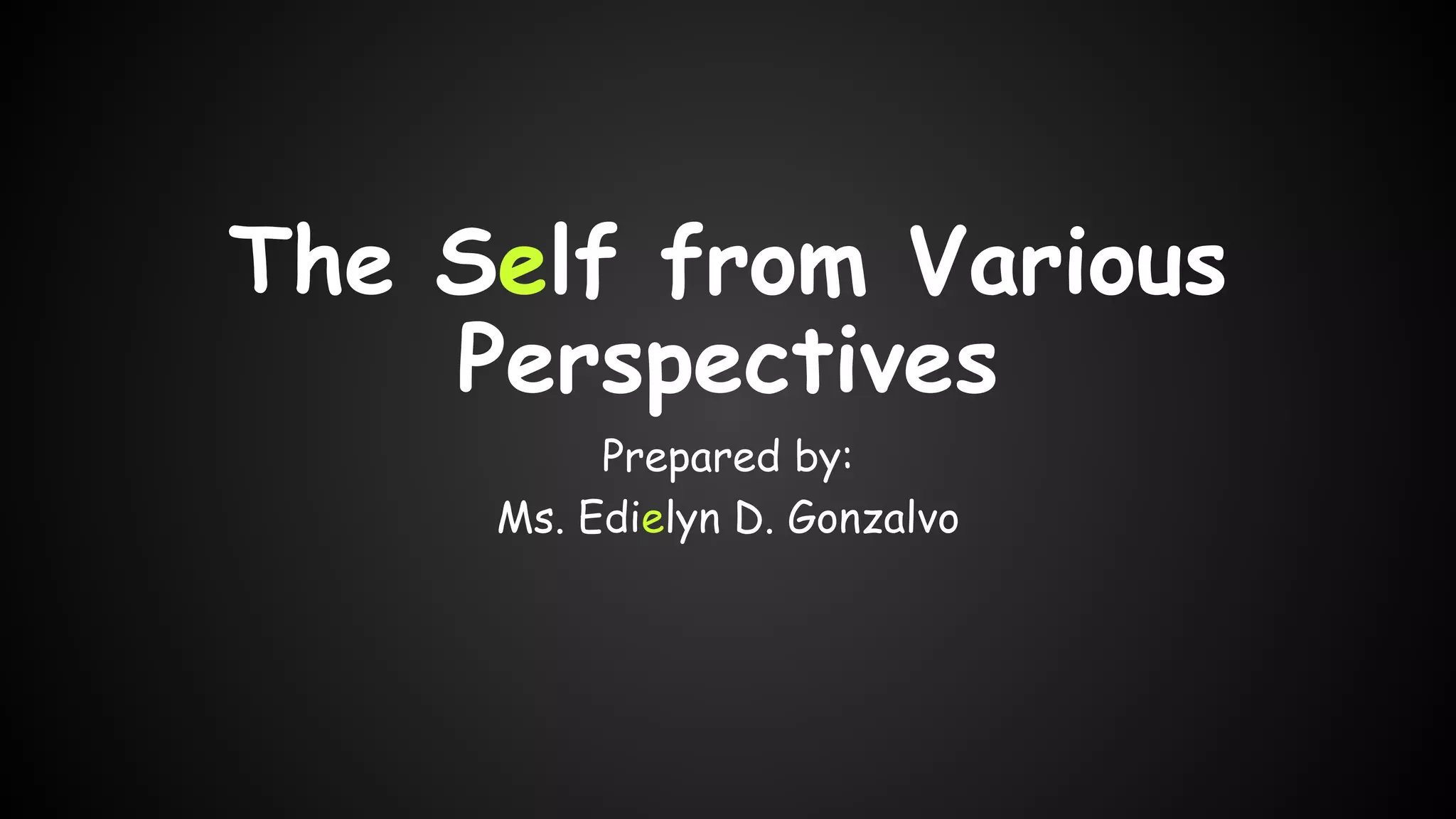 2 Introduction To The Self From Various Perspectives Pdf