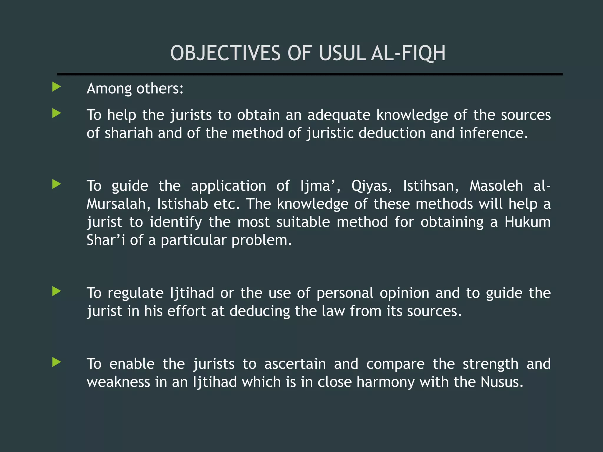 Introduction To Usul Fiqh Definition And Scope Ppt