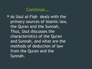Introduction To Usul Fiqh Definition And Scope