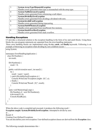 Comprehensive Guide to C# Structures, Enums, and Classes in Programming ...