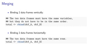 combine python + r in data manipulation in databri -... Basic R Data Manipulation | PDF