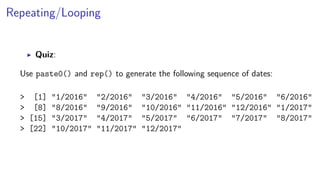 Basic R Data Manipulation | PDF