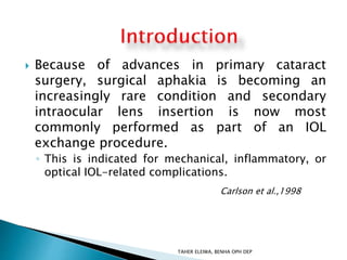 secondary IOL implantation | PPTX