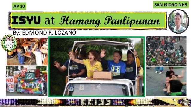 Isyu at Hamong Panlipunan
