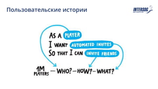 Пользовательские истории
 