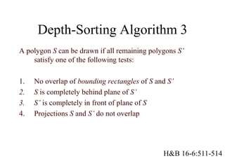 hidden surface removal in computer graphics | PPT | 3-D Graphics ...