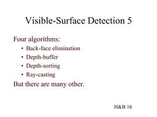 hidden surface removal in computer graphics | PPT | 3-D Graphics ...
