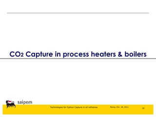 CO 2  Capture in process heaters & boilers 