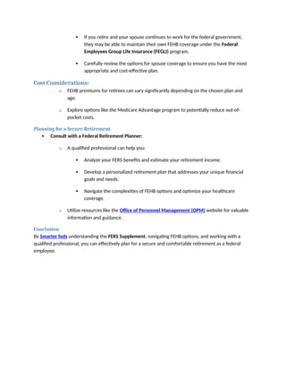 Navigating Federal Retirement: FERS, FEHB, and Your Future | Smarter ...