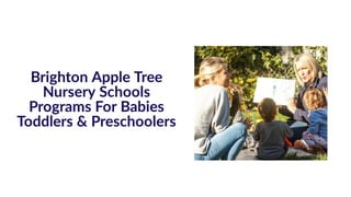 Brighton Apple Tree
Nursery Schools
Programs For Babies
Toddlers & Preschoolers
 