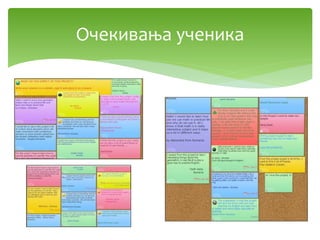 Очекивања ученика
 