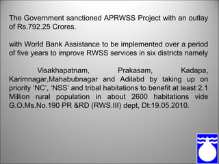 Rmwb Rwss Program Rural water | PPT