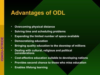 Open and Distance Learning: History, Status and Trends | PPT
