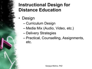 Instructional Design for Distance Education | PPT