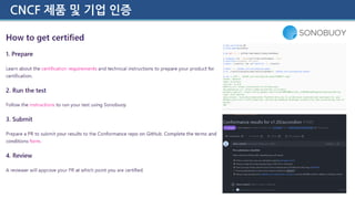 CNCF 제품 및 기업 인증
 