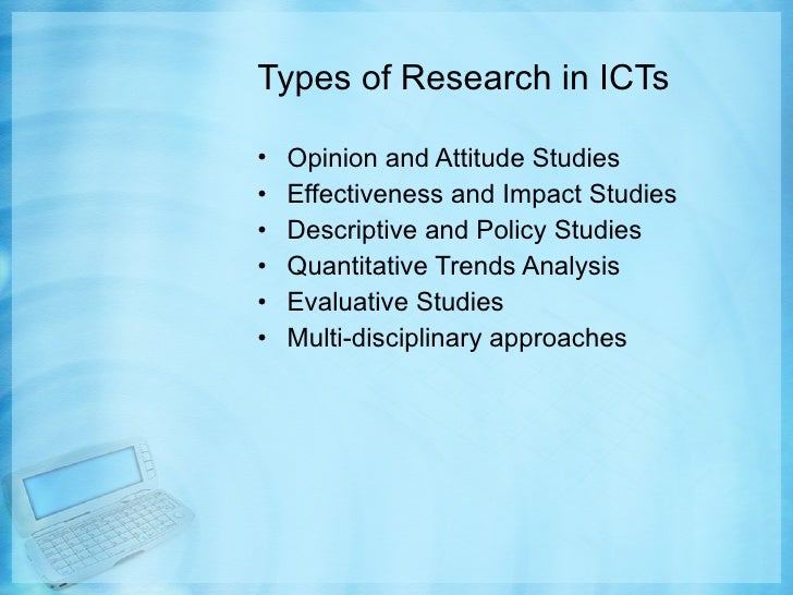 research topic about ict programming