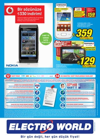 S5300 GALAXY POCKET

                                                                                                                                                                                                                                                                                                                                                       TAŞINABILIR • YENİDEN
                                                                                                                                                                                                                 ANDROID 2.3 GINGERBREAD                                                                                                               ŞARJ EDİLEBİLİR •
                                                                                                                                                                                                                                                                                                       BELKIN POWER PACK 2000
                                                                                                                                                                                                                                                                                                         TAŞINABİLİR BATARYA                           STORAGESAE TEKNOLOJİSİ
                                                                                                                                                                                                                 3G İNTERNET                                                                    AKILLI TELEFONLARINIZ İÇİN 2000                        ÜRÜN KODU: 077061




                                                                                                                                                                                                                                                                                                                                                     159
                                                                                                                                                                                                                                                                                                MAH BATARYA KAPASİTESİ
                                                                                                                                                                                                                                                                                                AKILLI TELEFONLAR İÇİN TEK, CEP
                                                                                                                                                                                                                                                                                                TELEFONLARI İÇİN İSE İKİ SEFERE
                                                                                                                                                                                                                                                                                                KADAR TAM ŞARJ KAPASİTESİ
                                                                                                                                                                                                                                                                                                1 X USB ÇIKIŞ (1000 MAH)                        ¨          NAKİT FİYATINA   5 x 31,80 World / Finans




                                                                                                                                                                                                                                                                                                             2.0 MEGAPIKSEL KAMERA • E-POSTA
                                                                                                                                                                                                                                                                                                             • BELGE GÖRÜNTÜLEYİCİ • 32 GB’A KADAR
                                                                                                                                                                                                                                                                                                             ARTTIRILABİLİR HAFIZA • FM RADYO
                                                                                                                                                                                                                                                                                                             STOK ADEDİ: 300 / ÜRÜN KODU: 079360 - 61




                                                                                                                                                          ¨469' YE
                                                                                                                                                           VARAN
                                                                                                                                                            SATIŞ
                                                                                                                                                                                                                                                                                        ¨            359                    449        KAZANCINIZ
                                                                                                                                                                                                                                                                                                                          NAKİT FİYATINA
                                                                                                                                                                                                                                                                                                                                                        ¨ 90
                                                                                                                                                                                                                                                                                                                                           5 x 71,80 World / Finans


                                                                                                                                                         FİYATIYLA
                                                                                                                                                                                                                                                                                                                                               START 20 NAVİGASYON


                                                                                                                                                                                                                                                                                                                                      4.3” DOKUNMATİK EKRAN
                                                                                                                                                                                                                                                                                                                                             SÖZLÜ SOKAK ADLARI




                                                                                                                                                                                                                     2GB DAHİLİ BELLEK • ARTTIRILABİLİR HAFIZA
                                                                                                                                                                                                                     • GELİŞMİŞ ŞERİT KILAVUZU
                                                                                                                                                                                                                     STOK ADEDİ: 200 / ÜRÜN KODU: 074769
                                                                                                                                                                                                                                                                                                             ¨       129             269         KAZANCINIZ
                                                                                                                                                                                                                                                                                                                                    NAKİT FİYATINA
                                                                                                                                                                                                                                                                                                                                                                 ¨ 140
                                                                                                                                                                                                                                                                                                                                                      5 x 25,80 World / Finans
Vodafone Alternatif Kanallar İndirimli Cihaz Kampanyası” 30.10.2012 ile 30.11.2012 tarihleri arasında içerisinde yetkili Vodafone satış noktalarının Electro World mağazalarında geçerlidir. Kampanya kapsamında, bu noktalarda yeni bir (MNT veya yeni tesis) faturalı hat aktivasyonu yaptırmaları ve kampanya süresi olan 24 ay boyunca aşağıda verilen paketlerden birini seçerek,
seçtikleri tarife bedelini 24 ay boyunca ödemeyi taahhüt etmeleri durumunda; kampanya kapsamında yer alan Nokia N8 model cihazına; seçtikleri tarifeye göre belirlenmiş tutarda indirimli olarak sahip olabileceklerdir. Kampanya kapsamında verilecek indirim tarifeye bağlı olarak değişebilecektir. Kampanya kapsamındaki tarifler: Genç Avantaj, Cep Kamu Maksi, Cep Avantaj
Midi, Cep Avantaj Vodafone’lularla, Cep Avantaj Her Yöne, Cep Avantaj Her Yöne Ekstra, Red Mini, Red’dir. Aboneler cihaz bedelinden indirim düşülmüş tutarı direkt olarak satış kanalına ödenecektir. Ödeme satış kanalı ve abone arasında gerçekleşecek olup, ödemenin nasıl yapılacağı satış anında satış kanalı ve abone arasında belirlenecektir. Kampanyadan kredi kartıyla
yararlanacak müşteriler sadece anlaşmalı bankaların kredi kartıyla kampanyaya dahil olabileceklerdir. Bireysel müşteri numarasına bağlı sadece 1 abonelik (GSM numaraları) aynı anda kampanyadan faydalanabilir. Hattın iptal edilmesi, dondurulması, kısıtlanması, devredilmesi, faturasız hatta çevrilmesi ve/veya numara taşınabilirliği kapsamında başka bir operatöre geçilmesi,
kampanyaya paket aboneliğinin iptal edilmesi durumunda aboneye cezai şart tutarı yansıtılacaktır. Cezai şart tutarı, VF indirim tutarından cihaz taksit bedeli altında yapılmış ödemelerin düşülmesi ve tarife üzerinden yapılmış indirimlerin eklenmesi suretiyle, kurumun cezai şartlarla ilgili kararına uygun olarak hesaplanacaktır. Kampanyanın taahhüt süresi abonenin tarifeye
geçiş tarihi itibariyle başlar. Kampanya kapsamında yer alan aboneler aksini belirtmediği sürece kampanya taahhüt süreleri bitmiş olsa dahi, aylık paket (cihaz temlik bedeli hariç) kullanımına devam edecek olup, indirim bedelleri sona erecektir. Kampanyaya ait cihazlarda oluşabilecek arıza veya herhangi bir nedenle yapılacak olan geri iade işlemlerinden sorumluluk ithalatçı
firma, satışın Vodafone, tarife ve kampanya özelliklerinde ve ücretlendirmesinde Bilgi Teknolojileri ve İletişim Kurumunu tarafından belirlenen usullere uygun olarak değişiklik yapma hakkını saklı tutar. Kampanya 500 adet abonelik ile sınırlıdır.




         12                 TAKSİT FIRSATI                                                                                                                                                                        24                    AYA VARAN ÖZEL TAKSİT FIRSATLARINDAN YARARLANIN*

    Adıyaman • Atatürk Bulvarı PTT Yanı Ankara • Anatolium AVM • Ankamall AVM • Çankaya 365 AVM • Ümitköy Gordion Antakya • Kavaslı Caddesi Carrefour Karşısı Antalya • Dumlupınar Bulvarı Kepez Bolu • Merkez Bursa • Mudanya Yolu Korupark Çorlu • Çorlu Cumhuriyet Meydanı Denizli • Sümerpark AVM Diyarbakır • Urfa
   Yolu Dicle Kent Kavşağı Edirne • Bankalar Caddesi Erzurum • Tema Yenişehir AVM Fethiye • Fethiye Atatürk Caddesi İstanbul • Bakırköy Capacity • Bostancı Oto Sanayi • Esentepe Astoria • GOP Kültür ve Sanat Merkezi • Haramidere E-5 Torium • Kartal Minibüs Yolu Toprakyol Durağı • Kurtköy VIA/PORT Karabük • Kares AVM
                                   Kocaeli • İzmit Merkez Bankası Yanı Gebze • Tatlıkuyu Köprüsü Başı Konya • M1 Merkez Kütahya • Atatürk Bulvarı Mardin • Mova Park AVM Sakarya • Alt Geçit Yanı Trabzon • MiraPark AVM Şanlıurfa • Abide Park AVM Yalova • Rüstem Paşa Mahallesi Huzur Sokak

                                                                                                                                                                                                                                                                  TEK NUMARA




                                                                                                                                                                                                                                                                                                                                                                                                                         *Süper Destek Paketi, eve teslim ve iade koşullarını mağazalarımızdan ve Müşteri Hizmetleri'nden öğrenebilirsiniz.
                                                                                                                                                                                                                                                                                                                            www.facebook.com/ElectroWorldTurkiye
                                         DÜŞÜK FİYAT GARANTİSİ BURADA                                                                                                                                                                                             TAM DESTEK
                Mağazalarımızdaki ürünlerin düşük fiyatla satıldığından emin olun.                                                                                                                                                                                BURADA                                                    http://twitter.com/#!/ElectroWorldTur

                                                                                                                                                                                                                                                                   444 87 3EW9
                 Mağazalarımızdan aldığınız ürünü, başka yerde daha düşük fiyata
                                                                                                                                                                                                                                                                  12
                                                                                                                                                                                                                                                               02




                bulursanız, aradaki fiyat farkını %120 olarak size geri ödüyoruz.*
                                                                                                                                                                                                                                                                        TR                                                      www.electroworld.com.tr

                                            5 YILA VARAN GARANTİ BURADA                                                                                                                                                                                          TECH GUYS EKİBİ BURADA
                   Süper Destek Paketi’yle, üretici firmanın verdiği 2 yıl garanti                                                                                                                                                                               Mağazalarımızda teknik destek sağlayan Tech Guys ekibinden, elektronik
                süresini +1 veya +3 yıl daha uzatabilirsiniz.* Hırsızlık ve kazara                                                                                                                                                                               ürünlerle ilgili her konuda hizmet alabilirsiniz. Tech Guys ekibi, ürünü daha etkin
            hasara uğrama gibi durumlar için de ekstra garanti hizmeti içeren bu                                                                                                                                                                                 ve verimli kullanabilmeniz için gerekli olan yazılım ve donanım desteğini verirken,
           paketle Electro World’ün ayrıcalıklı hizmetlerinden faydalanabilirsiniz.                                                                                                                                                                              herhangi bir sorunla karşılaşmanız durumunda da her zaman sizin yanınızdadır.


                                                    30 GÜN İÇİNDE İADE BURADA
 İade süremiz 30 gündür.* Mağazalarımızdan satın aldığınız ürünün 30 gün içinde                                                                                                                                                                                  GELECEK İÇİN GERİ DÖNÜŞÜM BURADA
  arızalanması durumunda, (arıza mağazada tespit edilirse) servis raporu olmadan                                                                                                                                                                                 Lütfen elektronik atıklarınızı çöpe değil, mağazalarımızdaki
     ürününüzü değiştirebilirsiniz. Ürünle ilgili fikrinizi değiştirirseniz, 15 gün içinde                                                                                                                                                                       elektronik atık kutularına atın.
      faturanızla beraber değişim yapabilirsiniz. Değişim için ürünün kullanılmamış,
            ambalajının bozulmamış ve aksesuarlarının tam olması gerekmektedir.


                            ÜCRETSİZ EVE TESLİM HİZMETİ BURADA                                                                                                                                                                                                   FOTO BASKI HİZMETİ BURADA
      “Mağazayı dolaşa dolaşa bitiremedim, çok da yoruldum. Şimdi bu aldığım                                                                                                                                                                                     Electro World, özel anlarınıza hayat veren fotoğraflarınızın basılması için,
        TV’yi, buzdolabını eve nasıl götüreceğim?” diye düşünmeyin. Biz sizin                                                                                                                                                                                    size özel uygun fiyatlarıyla daima yanınızda. Fotoğraf baskılarınız için
         yerinize evinize götürüyoruz. Hem de hiçbir ücret talep etmiyoruz.*                                                                                                                                                                                     profesyonel kadro ve makinelerimizle hizmetinizdeyiz.


Bu broşürde belirtilen fiyatlar 02-04.11.2012 tarihleri arasında tüm Electro World mağazalarında geçerli olup, Sanayi ve Ticaret Bakanlığı’nın 25.05.1994 tarihli 21940 sayılı Resmi Gazete ilan tebliğine uygundur. KDV, bandrol ve diğer vergilerdeki değişiklikler ve gelebilecek yeni vergiler fiyatlara aynen yansıtılacaktır. Üzeri çizili fiyatlar, tavsiye edilen perakende satış
fiyatlarıdır. Bu broşürde belirtilen 10 ve 5 taksitli fiyatlar, Worldcard’a ve Cardfinans ’a özel %8 indirim uygulanmış nakit fiyatlarımızdır. 500 TL ve üzeri alışverişlerde Worldcard’a ve Cardfinans ’a özel nakit fiyatına 10 taksit, 500 TL’nin altındaki ürünlerde ise Worldcard’a ve Cardfinans’a özel nakit fiyatına 5 taksit uygulanmaktadır. +3 ay taksit erteleme kampanyası
sadece World’e özel nakit fiyatına 5 ve 10 taksit için geçerlidir. Axess ve Maximum kartlarına 500 TL ve üzeri alışverişlerde nakit fiyatına 6 taksit, 500 TL’nin altındaki alışverişlerde ise nakit fiyatına 3 taksit uygulanmaktadır.12 taksit fırsatı Advantage, Asyacard, Axess, Bonus, Cardfinans, Maximum, Shop&Miles ve Worldcard için geçerlidir. 12 taksitli fiyatlar, aylık
%1.3 vade farkı eklenerek hesaplanmıştır. Vade farkı, ürünler arasındaki fiyat yuvarlamaları nedeniyle +-%1.1 oranında değişebilir. *24 aya varan taksit seçenekleri, Electro World’e özel oranlarla Advantage, Bonus, Cardfinans, Maximum, Shop&Miles ve Worldcard kredi kartlarına uygulanmaktadır. 24 ay vade farkı oranları ile ilgili detaylı bilgiyi mağazalarımızdan
edinebilirsiniz. Electro World, sunduğu ödeme ve taksit seçeneklerini değiştirme hakkını saklı tutar. Güncel ödeme seçenekleri ve kampanyalarla ilgili bilgiler, Electro World mağazalarından ve 0212 444 87 39 numaralı Electro World Müşteri Hizmetleri’nden temin edilebilir. Bu broşürde belirtilen ürünler stoklarla sınırlıdır. Tüm fiyatlarımıza KDV ve ÖTV (Özel Tüketim
Vergisi) dahildir. Electro World tipografi ve baskı hatalarından sorumlu değildir. Hata durumunda, Electro World mağazalarında yer alan bilgi ve fiyatlar geçerlidir. Tüm ürünlerimiz üretici, ithalatçı ve distribütör firmaların garantisi altında satışa sunulmaktadır. *Mağazalarımızdan satın alınan ürünün aynı marka ve modelinin, aynı il sınırları içerisinde başka bir
mağazada daha düşük fiyata satıldığını gösteren ve güncel geçerliliği olan insert, gazete ilanı, fiyat broşürü veya ürünün kendisini, Electro World’den satın aldığınız tarihten itibaren 14 gün içinde, diğer mağazanın kesilmiş olan fişi/faturası ile belgelerseniz aradaki fiyat farkı %120 şeklinde iade edilecektir. Mağazalarımızda uygulanan indirimlerde, 14 gün boyunca
sabit fiyat garantisi uygulanmaktadır. %120 Fiyat Garantisi, satın alma tarihinden itibaren 14 gün boyunca geçerlidir. Bu tarihten sonra yapılacak %120 iade başvuruları kabul edilmeyecektir. Model belirtmeden yapılan genel indirim kampanyaları, internet üzerinden yapılan satışların fiyatları, sözleşme ile başlatılmış hizmetler ve bir başka ürün ile beraber indirimli
fiyattan satılan ürünler bu uygulamaya dahil değildir. Açılış kampanya ürünleri, %120 Fiyat Garantisi kapsamı dışında bulunmaktadır. İnternet üzerinden satış yapan firmaların duyurduğu fiyatlar bu kampanyanın dışındadır. İlgili ürünün, yasalara uygun olarak resmi ve yetkili distribütör tarafından ithal edilmiş veya üretilmiş olması şarttır. Ödeme şekli, o anda Electro
World mağazaları dahilinde geçerli olan ödeme şeklidir. Fiyat karşılaştırması yapılırken ödeme şekline göre değerlendirilir. Şahıs müşterilerimiz faturalarını ibraz ederek fiyat farkını ödeme aracına göre iade alırlar. Şirket müşterilerimiz ise fiyat farkı faturası keserler. Electro World, sunulan belgeleri kabul etmeme hakkını saklı tutar. Satıcı firma: Electro World İç
ve Dış Tic. A.Ş. Centrum İş Merkezi C-2 Blok No:1 34854 Sancak Sokak Aydınevler Küçükyalı Maltepe İstanbul Türkiye
                                                                                                                                                                                                                                                                                                                                                                                               www.electroworld.com.tr




                                                                   Bir gün değil, her gün düşük fiyat!
 