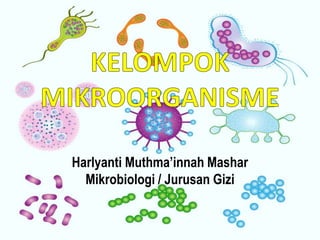 Harlyanti Muthma’innah Mashar
Mikrobiologi / Jurusan Gizi
 