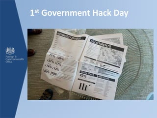 1st Government Hack Day
 