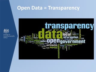 Open Data = Transparency
 