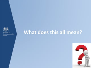 What does this all mean?
 