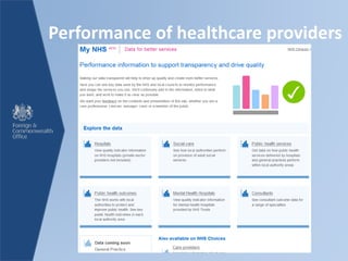 Performance of healthcare providers
 