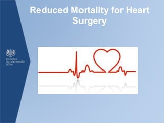 Reduced Mortality for Heart
Surgery
 