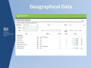 Geographical Data
 