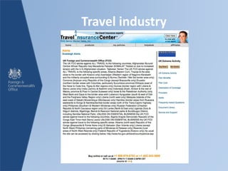 Travel industry
 