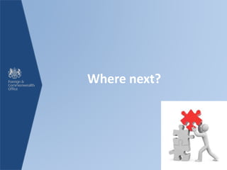 Where next?
 
