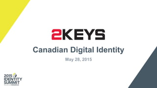 Canadian Digital Identity
May 28, 2015
 