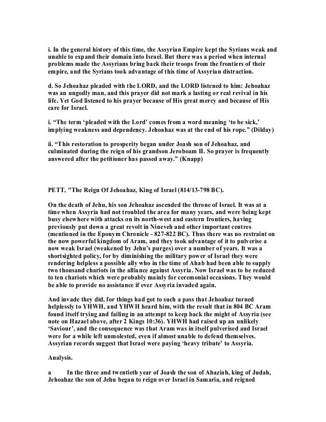 2 kings 13 commentary