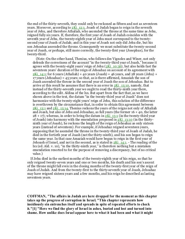 2 kings 13 commentary