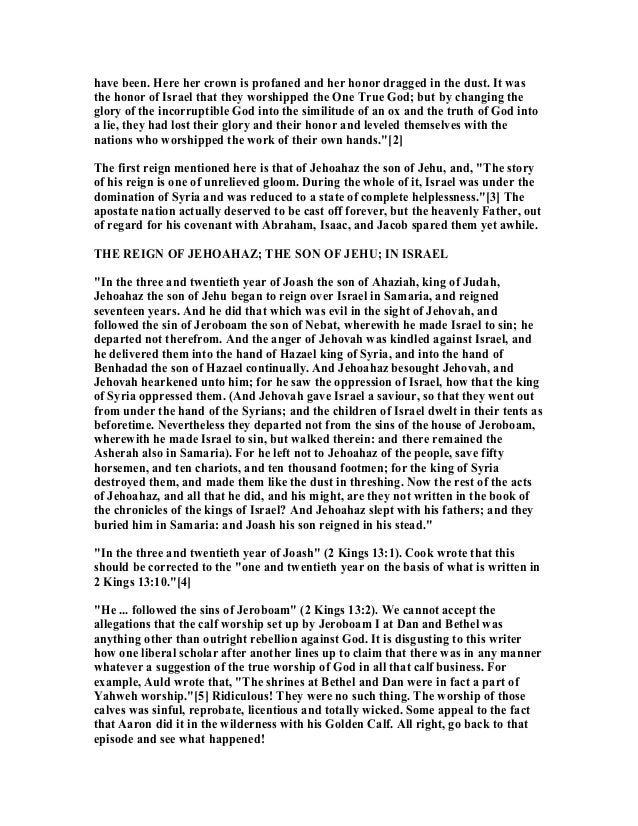 2 kings 13 commentary