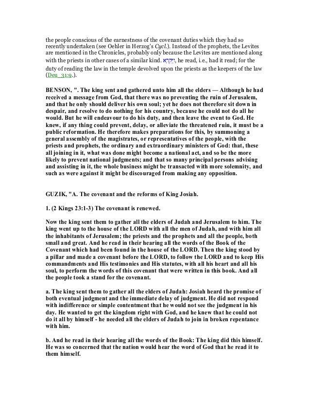 2 Kings 23 Commentary